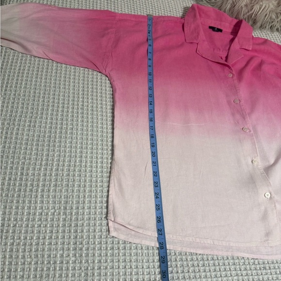 Jason Wu Pink and White Ombre Button-Down Shirt - Picture 4 of 9